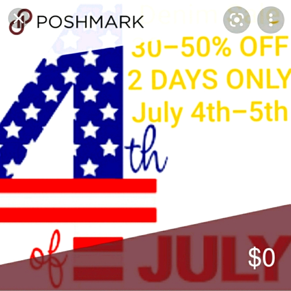 4th of July sale for two days only